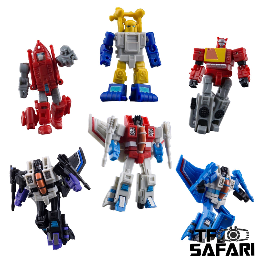 Dr.Wu & Mechanic Studio Extreme Warfare 6 Sets DW-E09 / 10 / 12 / 13/ 15 / 16 Seaspray / Starscream / Powerglide / Thundercracker / Skywarp / Blaster fit to Earthrise Titan Class 2 in 1 set 6cm / 4.6"