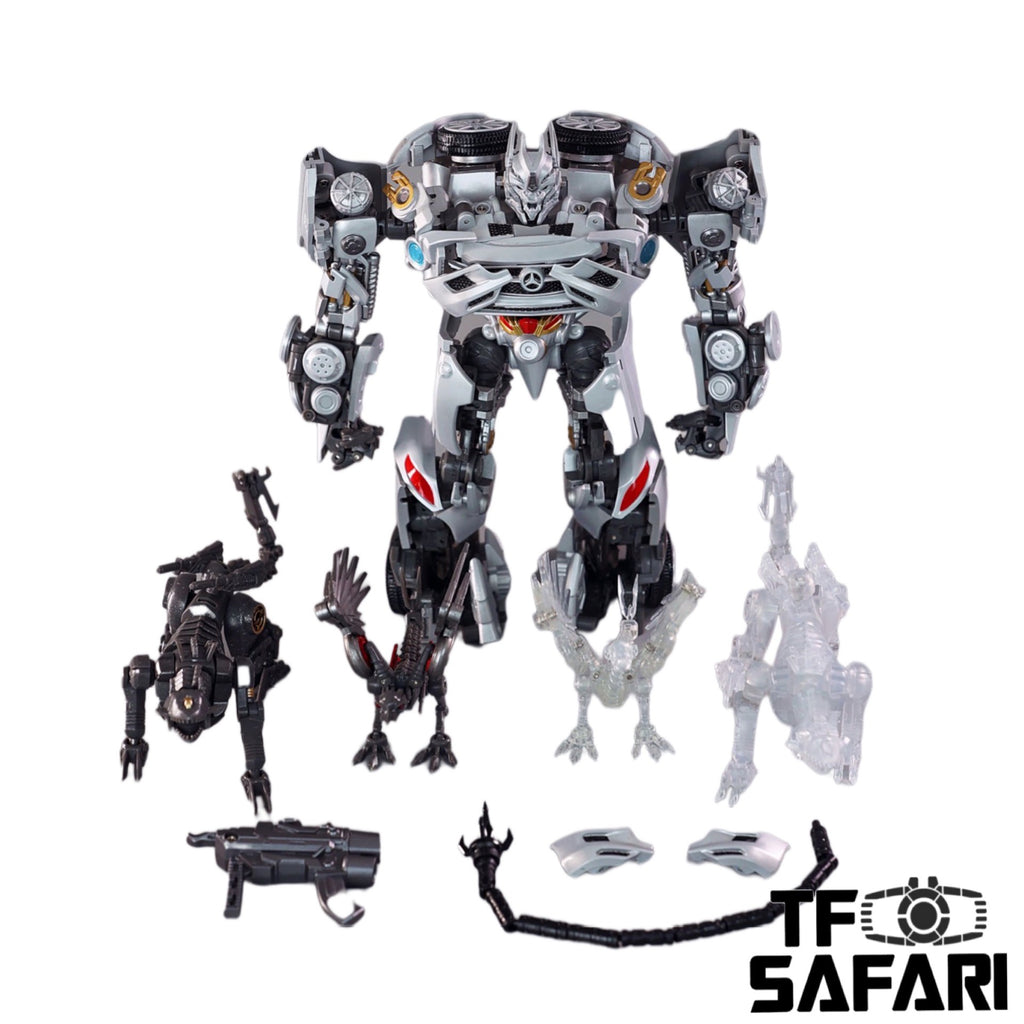 4th Party MHZ Toys MH02 MH-02 Acoustic Wave Not NA Newage XM01 Mistra (Not Bayverse DOTM Soundwave) 17cm / 6.7"