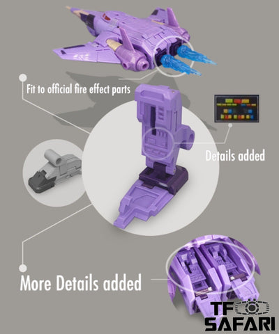 Go Better Studio GX37B GX-37B Gap Fillers & Replacement Feet for WFC Kingdom Generation Selects Cyclonus Upgrade Kit