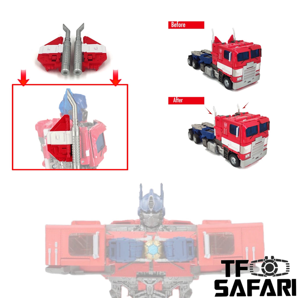 Go Better Studio GX-26 GX26 Replacing Shoulder Armor for Takara Tomy Movie Series MPM12 Optimus Prime Upgrade Kit