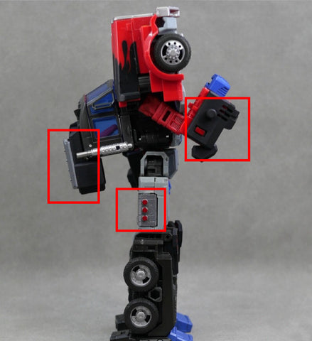 Black Soil Lab BS02 BS-02 (Previously TFS01 TFS-01) Upgrade Kit for Generations Legacy G2 Universe Laser Optimus Prime Upgrade Kit