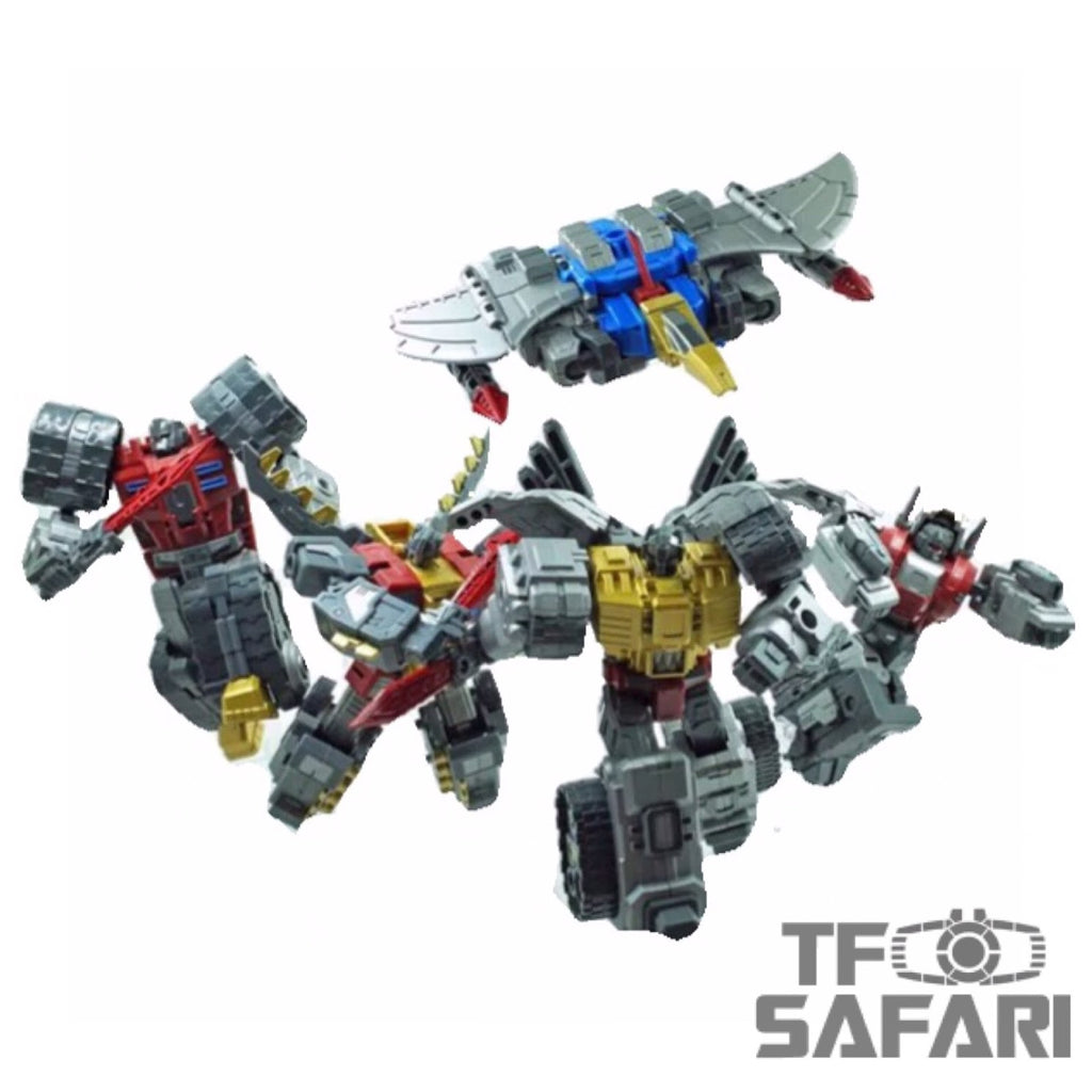 Iron Factory IF E06 - E10 Asura Knights ( Dinobots in Civil War) 5 in 1 9cm