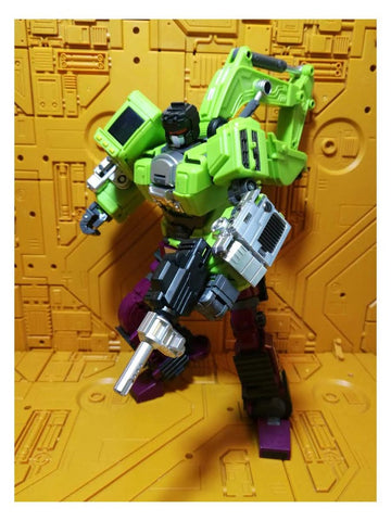 JB Jinbao Devastator Set A Scavenger & Bonecrusher (Oversized GT-01 GT01 Gravity Builder) 21cm