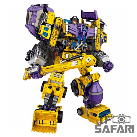 【No Original Box】NBK Devastator Yellow TF Engineering Full Set 6 in 1 (GT-01 Devastator) 38cm