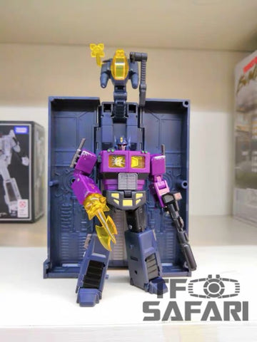 DX9 Toys X34P Dutch Phonas (Optimus Prime Shattered Glass SG with Trailer) Purple Version 10.5cm / 4"