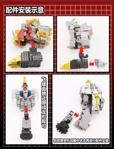 115 Workshop YYW-40 YYW40 YYW-42 YYW42 Upgrade Kit for Legacy Evolution Dinobots Sludge & Volcanicus Upgrade Kit