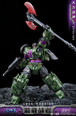 【Pre-Order】Dream Star Toys  DST02-003 DST02003 Load Warrior ( Long Haul, Constructicon, Devastator Combiner) DreamStarToys Metallic Version 24.5 cm / 9.6"