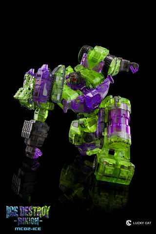 【Pre-Order】Lucky Cat MC02-ICE Ice Destroy Riki-Oh Devastator Set of 6 Transparent Version