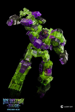 【Pre-Order】Lucky Cat MC02-ICE Ice Destroy Riki-Oh Devastator Set of 6 Transparent Version
