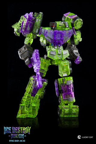 【Pre-Order】Lucky Cat MC02-ICE Ice Destroy Riki-Oh Devastator Set of 6 Transparent Version