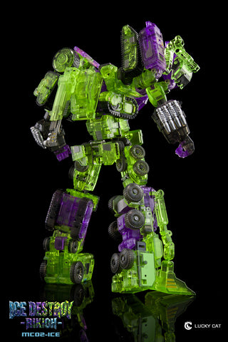 【Pre-Order】Lucky Cat MC02-ICE Ice Destroy Riki-Oh Devastator Set of 6 Transparent Version
