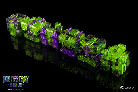 【Pre-Order】Lucky Cat MC02-ICE Ice Destroy Riki-Oh Devastator Set of 6 Transparent Version