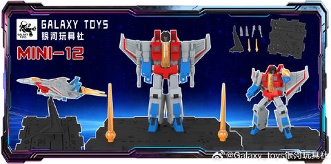 Galaxy Toys MINI12-14 MINI12 / MINI13 / MINI14 Galaxy Hunters (Micromaster Scale Seekers Starscream / Skywarp / Thundercracker) Three-Pack 5.5cm / 2.1"
