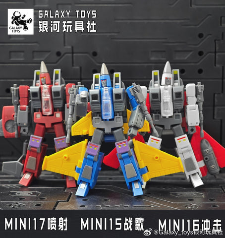 【Incoming】Galaxy Toys MINI15 MINI16 MINI17 MINI15/16/17 Battle Song / Impact / Jet (Dirge / Thrust / Ramjet) 3 packs 5.5cm / 2.1"