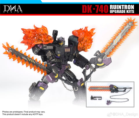 DNA Design DK-74O DK74O Orange Ruintron Upgrade Kits for Age of the Primes AoP Megatronus The Fallen