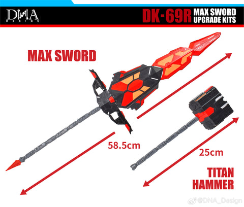 【Pre-Order】DNA Design DK-69R DK69R Max Sword Upgrade Kits