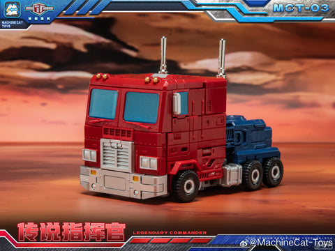 【Pre-Order】Machinecat-Toys Machine Cat Toys (JiGuangMao Toy JGM) MCT-03 MCT03 Legendary Commander (G1 Optimus Prime)