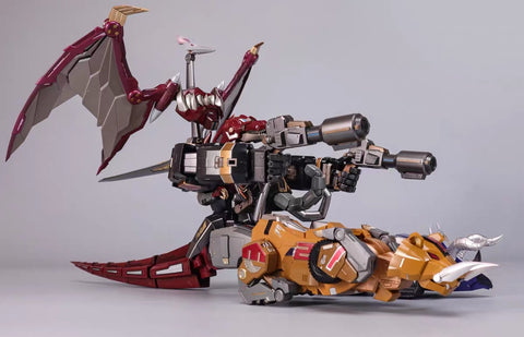 4th Party Explosion Model (Zhalie Model) ZL01 ZL-01 KO Flame Toys Mighty Morphin Power Rangers Dino Megazord 25cm