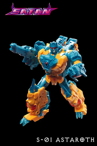 【Pre-Order】TFC Toys S01 S-01 Astaroth of Satan Combiner（Twinstrike of Abominus)  16cm / 6.3"