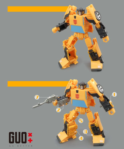 Go Better Studio GX-61 / GX-18U / GX-08U GX61 / GX18U / GX08U Upgrade Kit / Gap fillers for Generations Selects Legacy United Autobots Hound / Sunstreak / Wheeljack Upgrade Kit