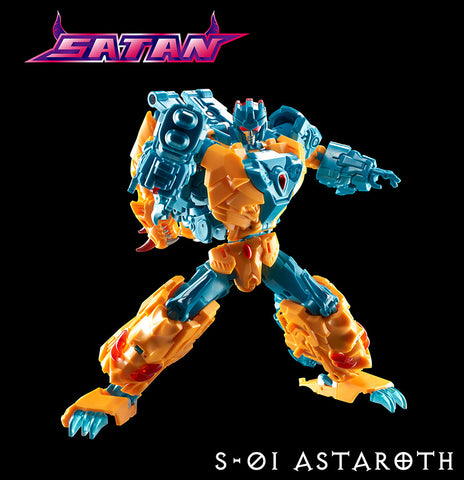 【Pre-Order】TFC Toys S01 S-01 Astaroth of Satan Combiner（Twinstrike of Abominus)  16cm / 6.3"