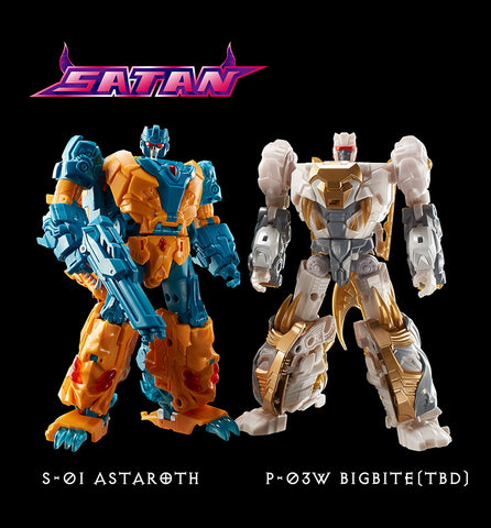 【Pre-Order】TFC Toys S01 S-01 Astaroth of Satan Combiner（Twinstrike of Abominus)  16cm / 6.3"