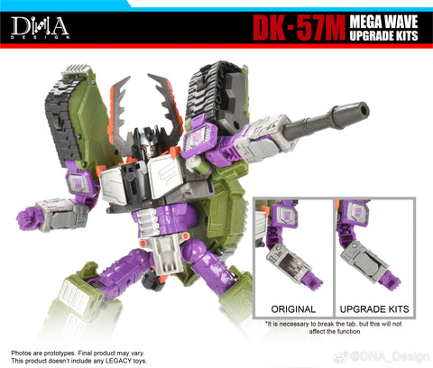 DNA Design DK-57M DK57M Upgrade Kits for Legacy United Armada Universe Megatron / Mega Wave