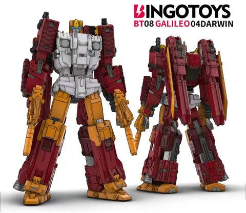 【Pre-Order】Bingo Toys BingoToys BT08-04 BT-0804 BT0804 Darwin Galileo Combiner (IDW Nosecone Technobots Computron)