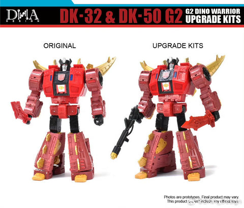DNA Design DK-32 & DK-50 DK32&DK50 for G2 Dino Warrior (G2 Slag & Snarl) Upgrade Kits