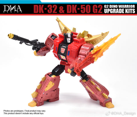 DNA Design DK-32 & DK-50 DK32&DK50 for G2 Dino Warrior (G2 Slag & Snarl) Upgrade Kits