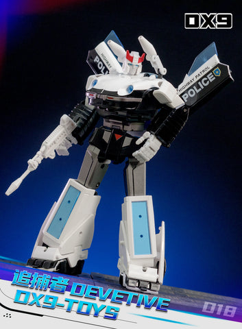 【Pre-Order】DX9 Toys D18 D-18 Devetive (Prowl G1 MP 2.0) 18cm / 7"