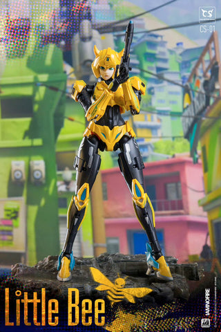 Collection Space CS-01 CS01 Transformable Bishoujo Little Bee (Bumblebee Mecha Girl) 17.5cm / 6.9"