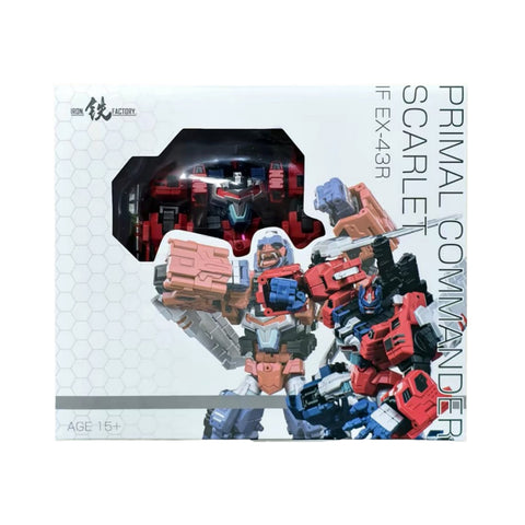 Iron Factory IF EX-43R EX43R Primal Commander Scarlet (Optimus Primal) Beast War BW IronFactory 12cm / 4.5"