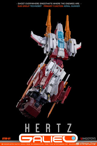 【Pre-Order】Bingo Toys BingoToys BT08-01 BT-0801 BT0801 Hertz Galileo Combiner (IDW Strafe / Technobots Computron) 25cm / 9.8"