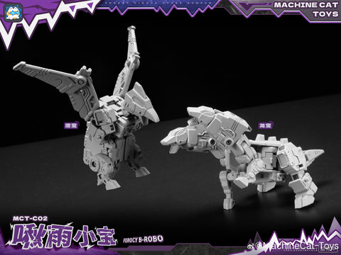 【Pre-Order】 Machinecat-Toys Machine Cat Toys (JiGuangMao Toy) Steel Kiddy Party MCT-C02 Ferocy B-Robo (G1 Abominus Combiner 5 in 1 Set) 17cm / 6.7"