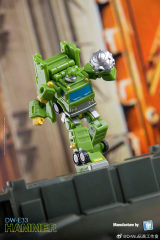 Dr.Wu & Mechanic Studio Extreme Warfare DW-E30M Iron Jack (Wheeljack SG Shattered Glass) / DW-E33 Hammer (Bulkhead)  2 in 1 set 4.5cm
