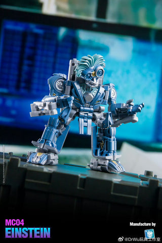 Dr.Wu & Mechanic Studio Movie Collector MC04 MC-04 Einstein ( Brains Legends Class fit to SS series) Dr Wu  8cm / 3.15"