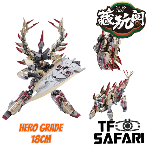 【Pre-Order】Cang Toys Cang-Toys TA-HYL001 TAHYL001 Stegsarow (Snarl, Volcanicus) Dinobot Combiner Hero Class 18cm / 7"