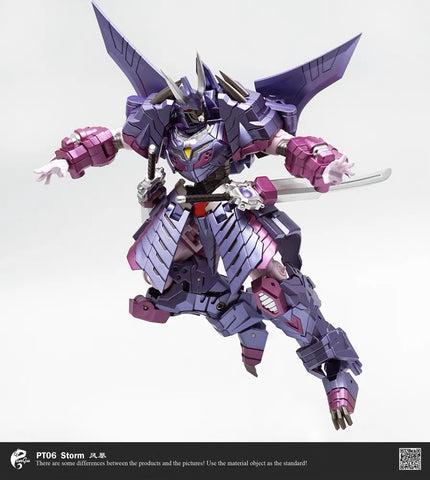 Pangu Toys PT-06 PT06 Flame Blave Storm (Modified Iron Factory EX48 Hannyamaru, Samurai Cyclonus) 15cm / 5.9"