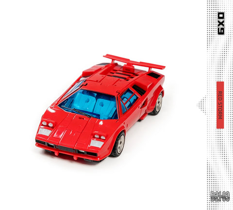 DX9 Toys D21 D-21 D21-03 Red Storm (Sideswipe G1 MP 2.0) 18cm / 7"