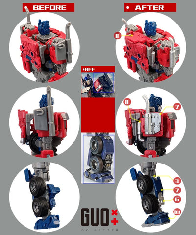 【Incoming】Go Better Studio GX-60 GX60 Gap fillers for Buzzworthy Bumblebee Studio Series SS-102 Optimus Prime Upgrade Kit