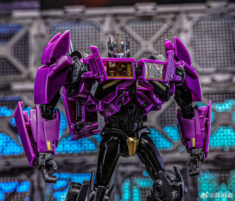 【Pre-Order】APC Toys APC-001SG APC001SG 2.0 Version Attack Prime Mirror Evil ( 1:1 TFP Optimus Prime Voyage Class ) Purple / Shattered Glass Version 17cm / 6.7"