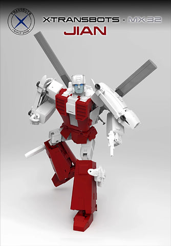 XTransbots MX-32 MX32 Jian (Blades, Defensor Combiner) 20.5cm / 8"