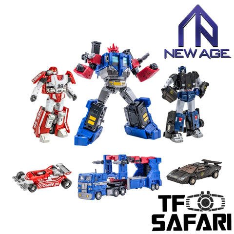 NewAge H42EXR Shean (Red Mirage) & H28B Lucullu (Ultra Magnus SG Shattered Glass) & H71P Dick (Deep Cover Sideswipe) 3-Pack 3 in 1 Set