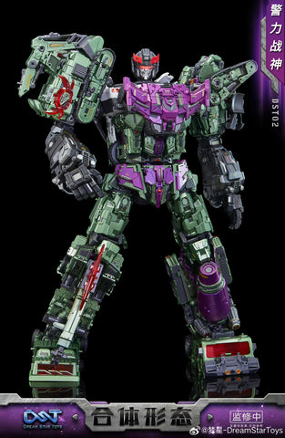 【Pre-Order】Dream Star Toys  DST02-007 DST02007 ( Prowl Combiner Mode, Constructicon, Devastator Combiner) DreamStarToys Metallic Version 24.5 cm / 9.6"