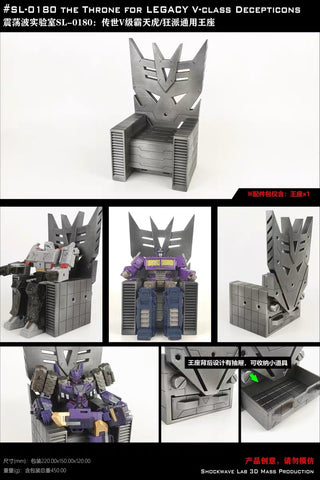 Shockwave Lab SL180 SL-180 Throne for Legacy Voyager Class Decepticons Upgrade Kit