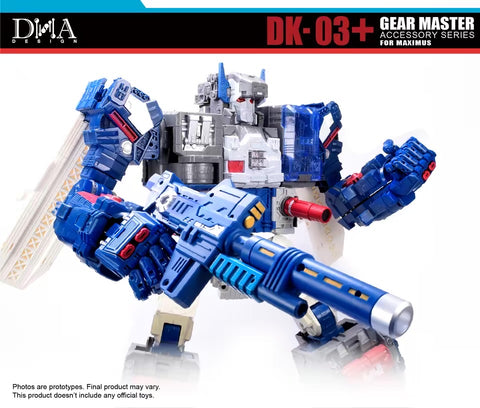 DNA Design DK-03+ DK03+ Gear Master Rifle for Titans Return Fortress Maximus Upgrade Kits Metallic Version