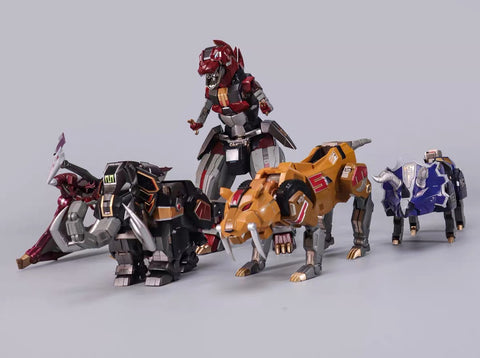 4th Party Explosion Model (Zhalie Model) ZL01 ZL-01 KO Flame Toys Mighty Morphin Power Rangers Dino Megazord 25cm