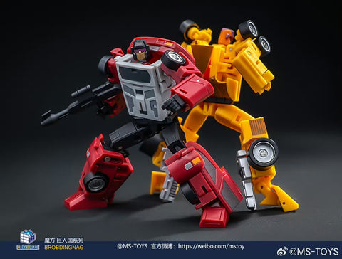 【Incoming】Magic Square MS-Toys MS-B12/ MS-B13 Pillage & Contain ( Dragstrip & Dead End, Menasor ) 2 in 1 set 10cm / 4"