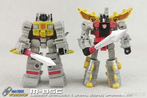 Matrix Workshop M85A / 85B / 85C / 85D M-85A Weapon set for Generations Legacy Core Class Dinobots Volcanicus Grimlock / Slag / Sludge / Snarl / Swoop / Sccar Upgrade Kit